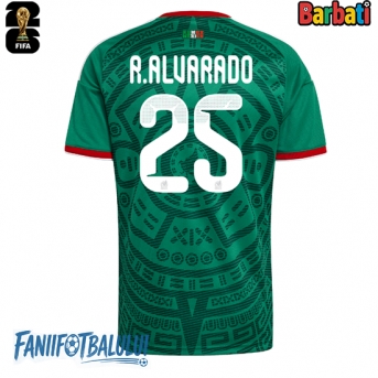 Mexic Roberto Alvarado #25 Tricou Fotbal Replică Mondial 2026 Barbati Acasa